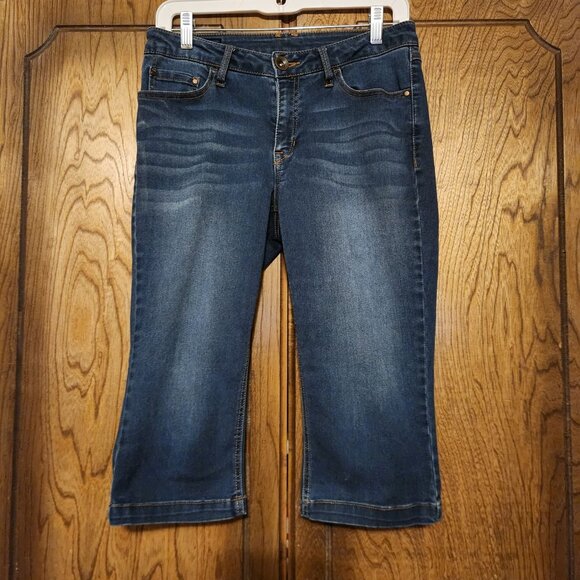 Women's Natural Reflections Denim Capri Hiking Pants Size 6 - Picture 1 of 5